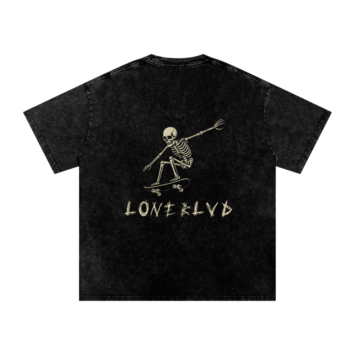 Bones on Boulevard Washed Oversized  T-Shirt